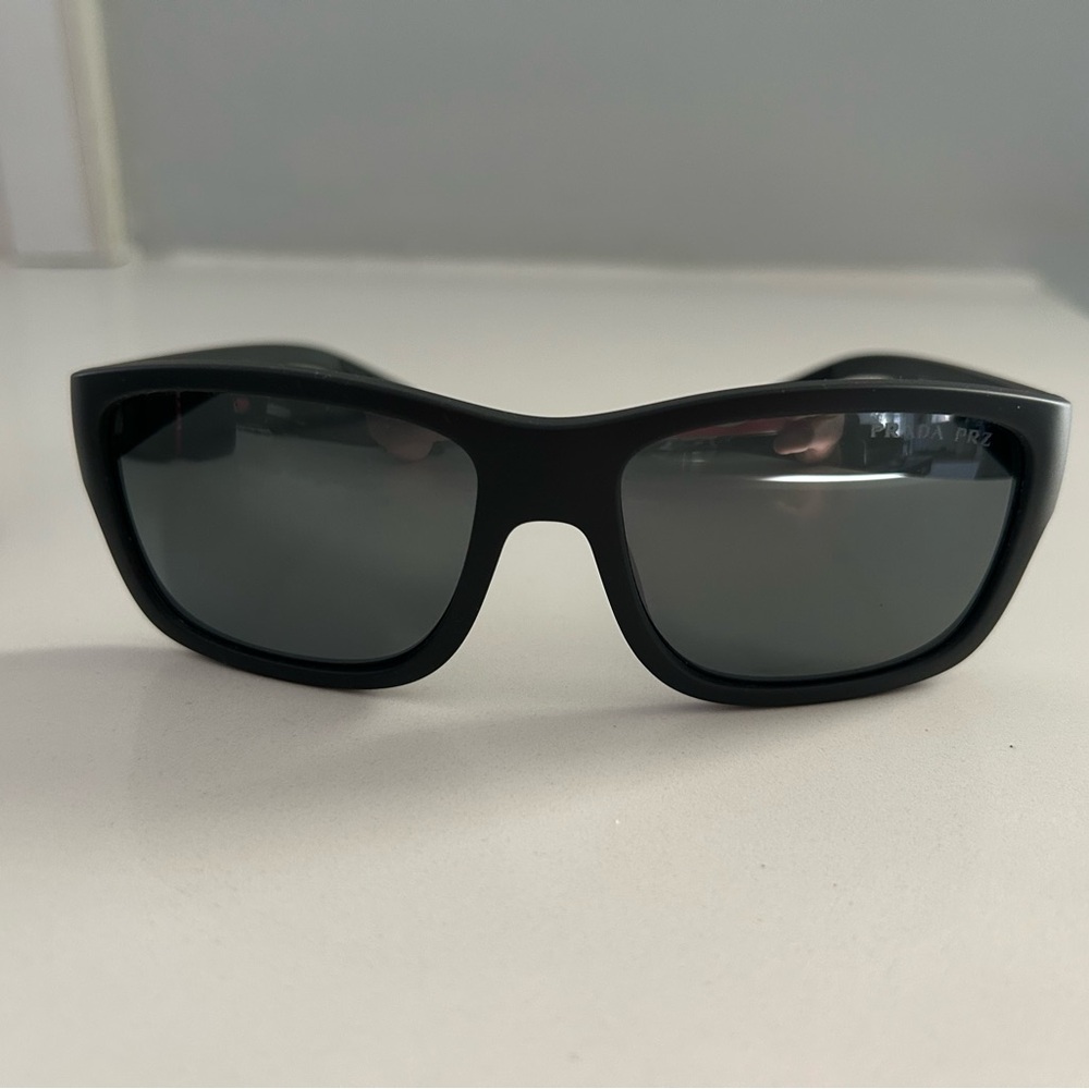 Prada Black Rectangular Sunglasses - image 6